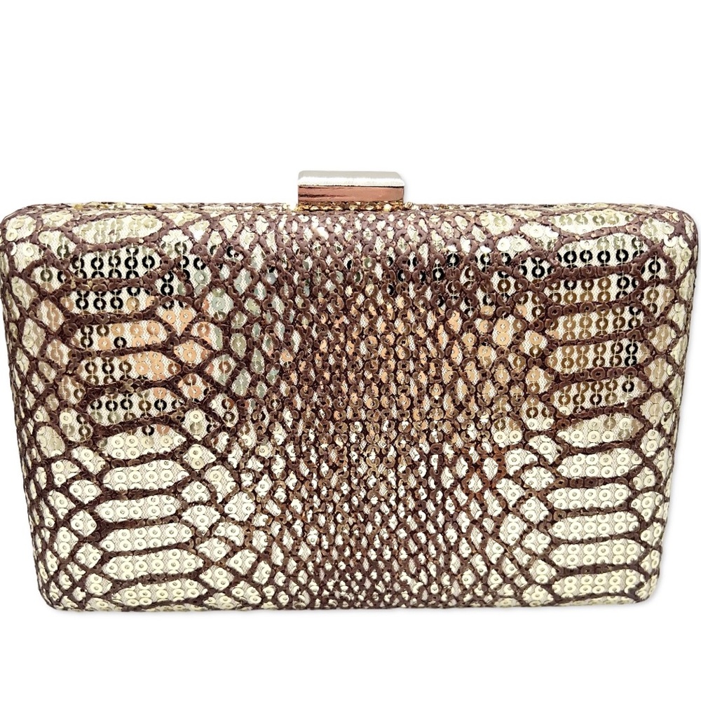 Tasha from Nordstrom Gold Sequin Evening Clutch